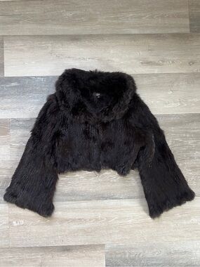 Luii Rabbit Fur Shrug